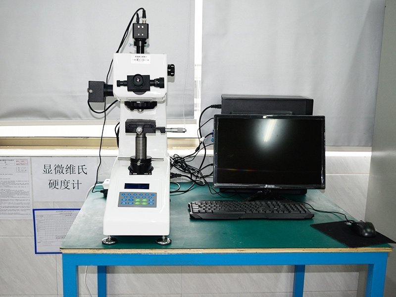 Micro Vickers hardness tester used for alumina ceramic quality control